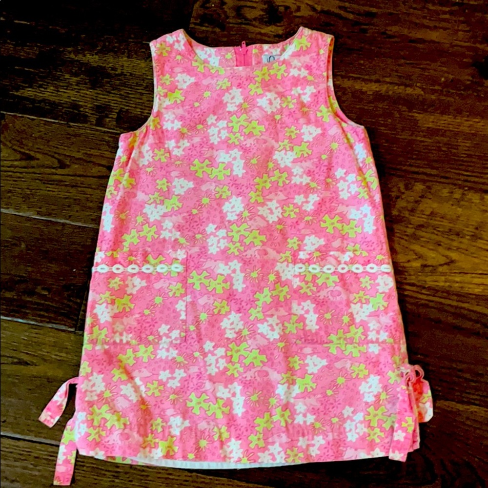 Lilly Pulitzer 4T Pink and Green Hippo Dress!